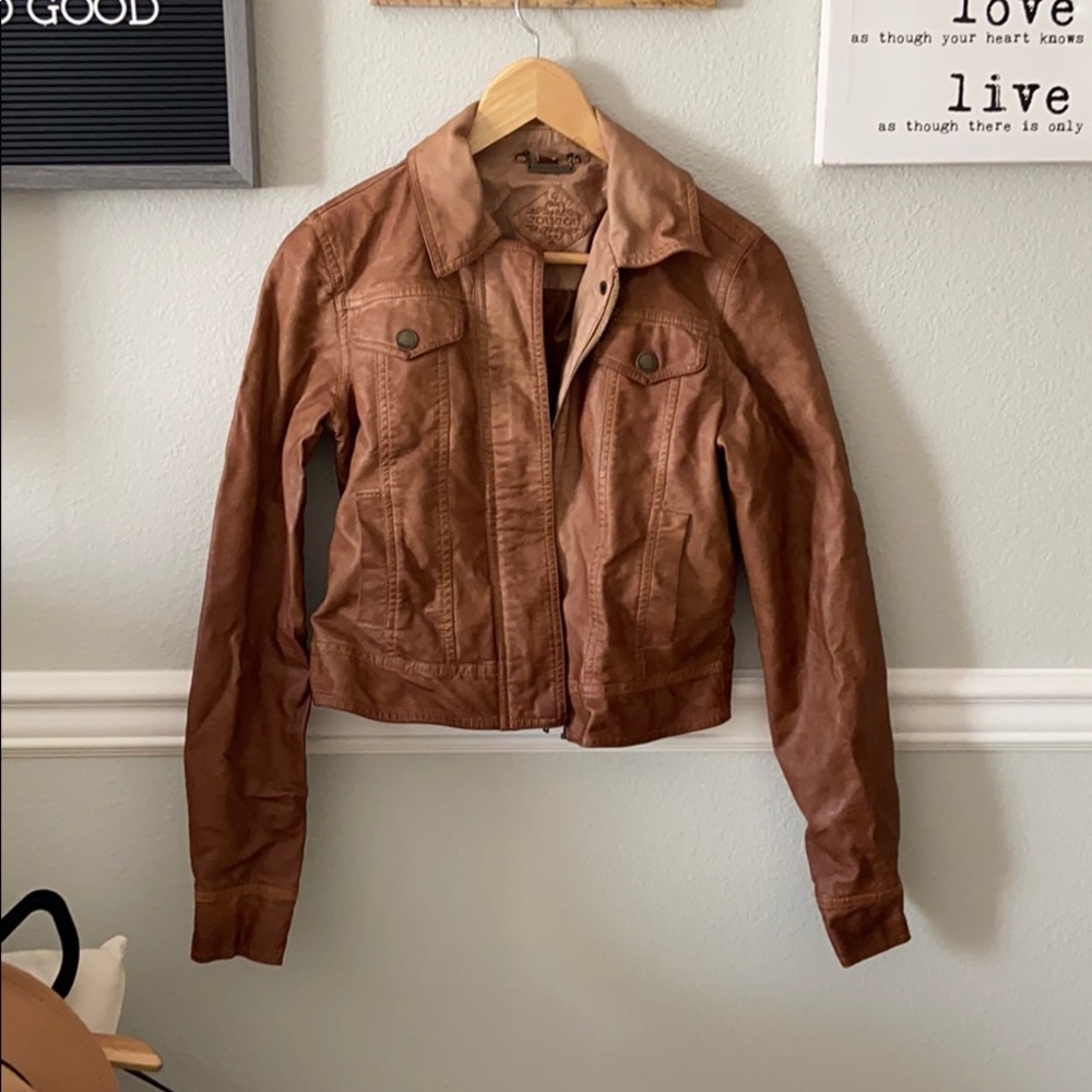 Faux leather jacket!
